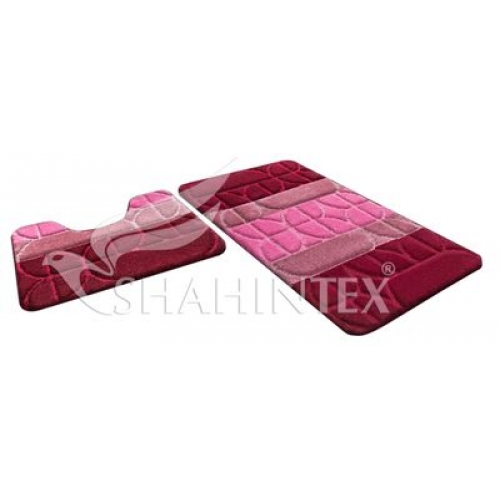 Купить Набор ковриков для ванной Shahintex PP Mix 4К бордовый 500*800мм+500*500мм 00933938 в интернет-магазине Ravta – самая низкая цена