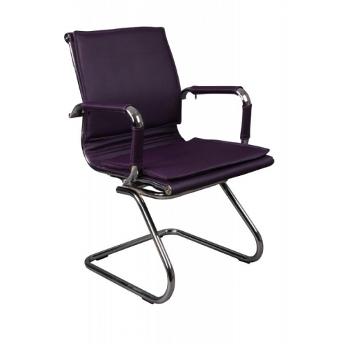 Купить Кресло Бюрократ CH-993-Low-V/purple низкая спинка фиолетовый искусственная кожа полозья хром в интернет-магазине Ravta – самая низкая цена