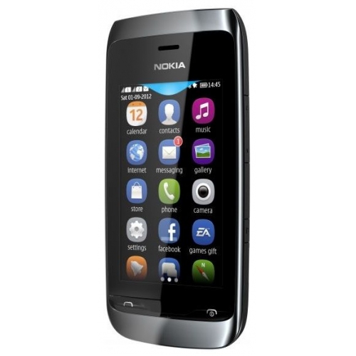 Купить Мобильный телефон Nokia Asha 308 (черный) в интернет-магазине Ravta – самая низкая цена