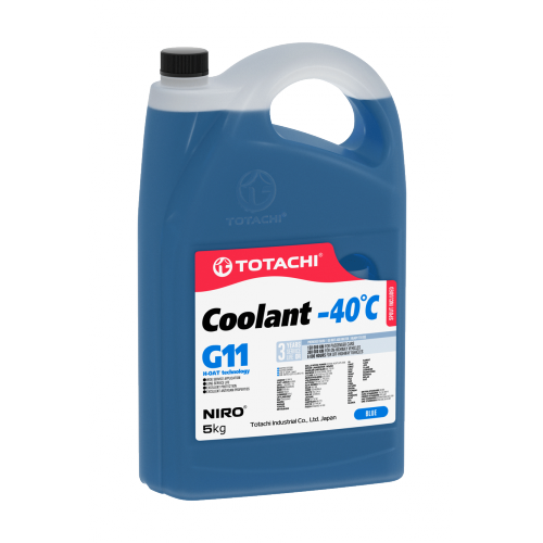 Купить Охлаждающая жидкость TOTACHI NIRO COOLANT Blue -40C G11 5кг в интернет-магазине Ravta – самая низкая цена