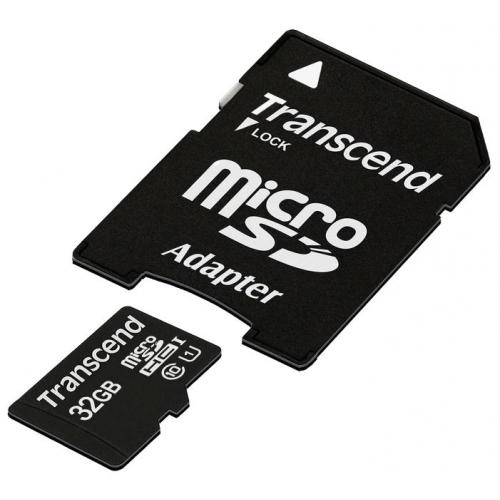 Купить Карта памяти Transcend micro SDHC 32Gb TS32GUSDU1 + adapter в интернет-магазине Ravta – самая низкая цена