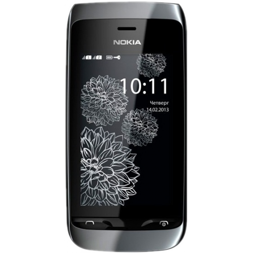 Купить Мобильный телефон Nokia Asha 308 Charme (черный) в интернет-магазине Ravta – самая низкая цена