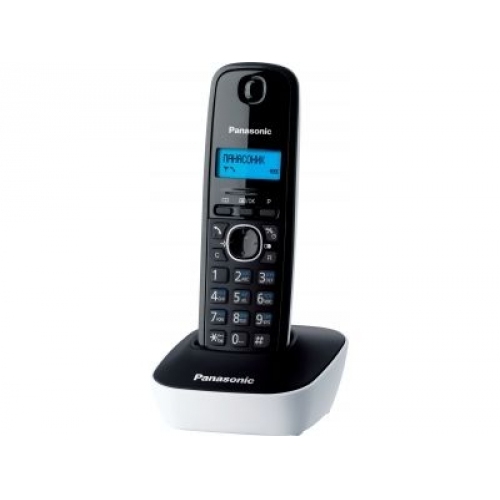 Купить Телефон DECT Panasonic KX-TG 1611 RUW белый/черный в интернет-магазине Ravta – самая низкая цена