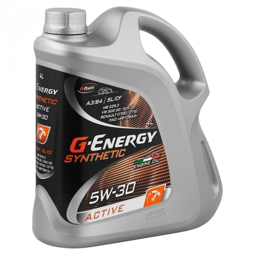 Купить Масло моторное G-Energy Synthetic Active 5W-30 4л в интернет-магазине Ravta – самая низкая цена