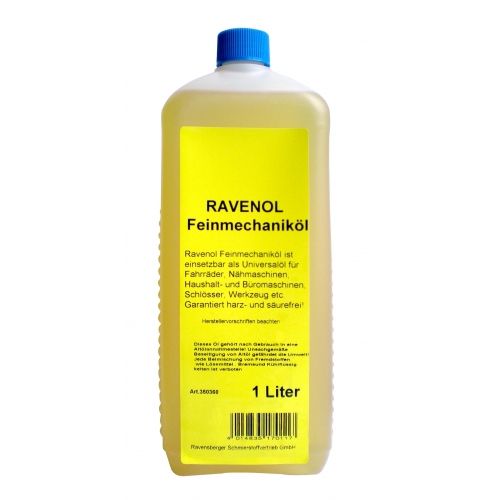 Купить Масло для швейн.машин и технолог.обор RAVENOL Feinmechanikoel (1л) в интернет-магазине Ravta – самая низкая цена