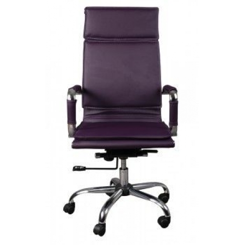 Купить Кресло руководителя Бюрократ CH-993/purple фиолетовый искусственная кожа крестовина хром в интернет-магазине Ravta – самая низкая цена