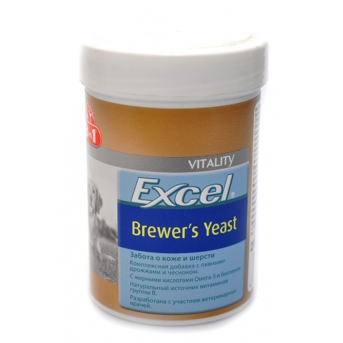 Купить Пивные дрожжи 8 in1 для собак 260 таб. Excel Brewer's Yeast в интернет-магазине Ravta – самая низкая цена