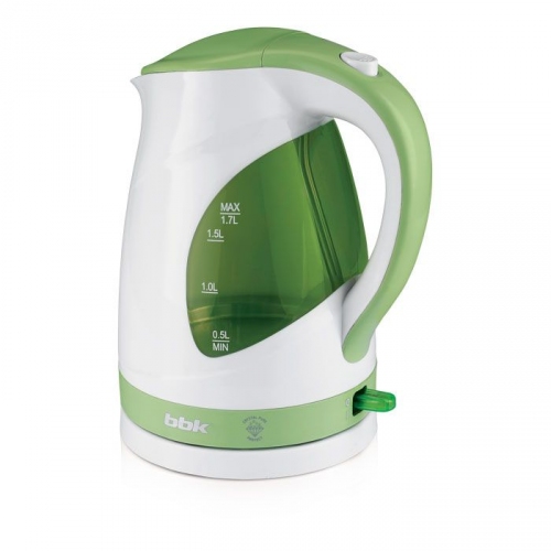 Купить Чайник BBK EK-1700P белый/зеленый, пластик, об.1,7л, 2200Вт. в интернет-магазине Ravta – самая низкая цена
