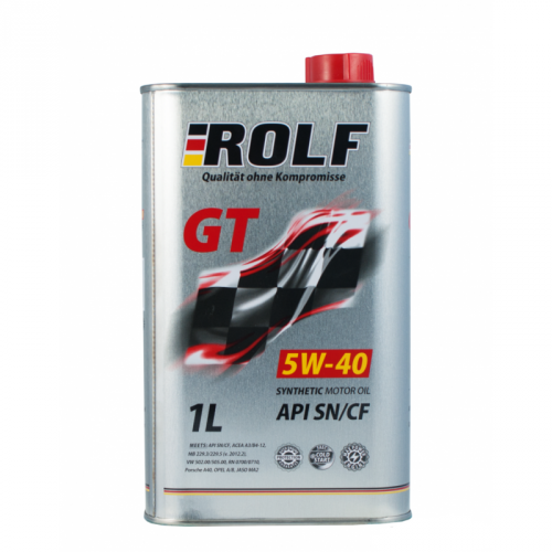 Купить -Масло моторное ROLF GT 5W-40 API SN/CF синтетическое 1л 322234	 в интернет-магазине Ravta – самая низкая цена