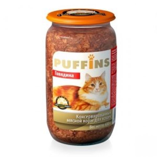 Купить Консервы Puffins консервы для кошек курица/печень  650г в интернет-магазине Ravta – самая низкая цена