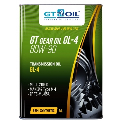 Купить Масло трансмиссионное GT OIL GT GEAR OIL GL-4 80W90 полусинтетическое 4 л 8809059407769 в интернет-магазине Ravta – самая низкая цена