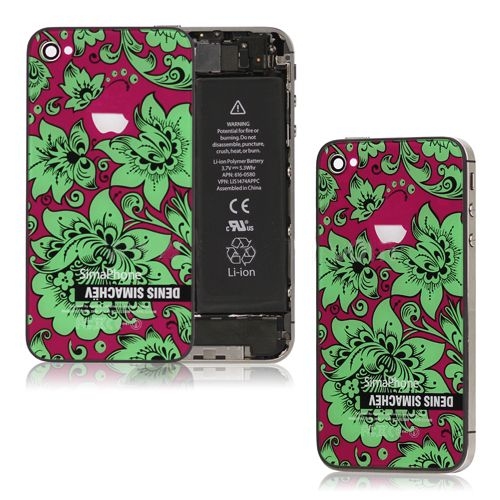 Купить Задняя панель Denis Simachev для iPhone 4 (фиолетовый/зеленый) в интернет-магазине Ravta – самая низкая цена