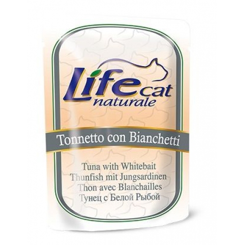 Купить Консервы Lifecat tuna with whitebait - для кошек тунец с белой рыбой в желе  70 гр. в интернет-магазине Ravta – самая низкая цена