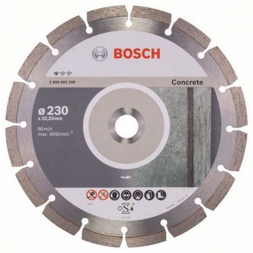 Купить Диск алмазный сегментный BOSCH Pf Concrete 230 х 22 мм (1 шт.) по бетону в интернет-магазине Ravta – самая низкая цена
