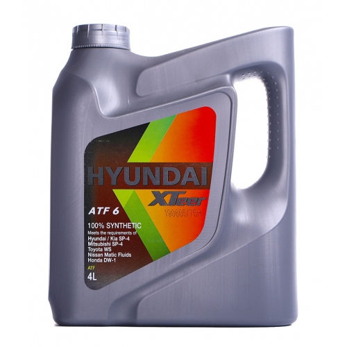 Купить HYUNDAI Трансмиссионное масло для АКПП синтетическое XTeer ATF 6 (1041412), 4л в интернет-магазине Ravta – самая низкая цена