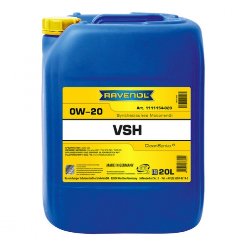 Купить Масло моторное RAVENOL VSH 0W-20 синтетическое 20л в интернет-магазине Ravta – самая низкая цена