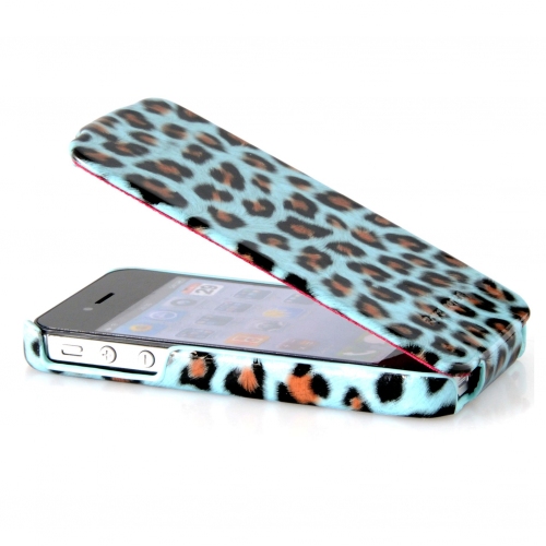 Купить Чехол HOCO Leopard pattern leather case для iPhone 4/4s леопард (голубой) в интернет-магазине Ravta – самая низкая цена