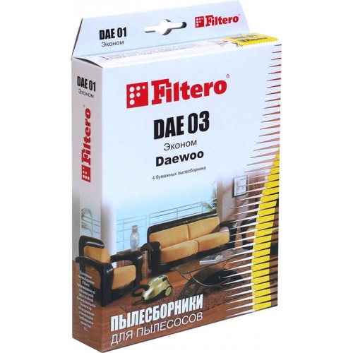 Купить Пылесборники FILTERO DAE03 (4) ЭКОНОМ (R) в интернет-магазине Ravta – самая низкая цена
