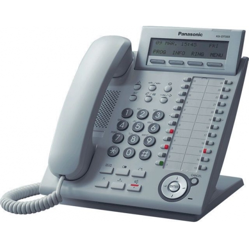 Купить Телефон Panasonic KX-DT333RU (цифр. сист. телефон, 3-стр. дисплей) белый в интернет-магазине Ravta – самая низкая цена