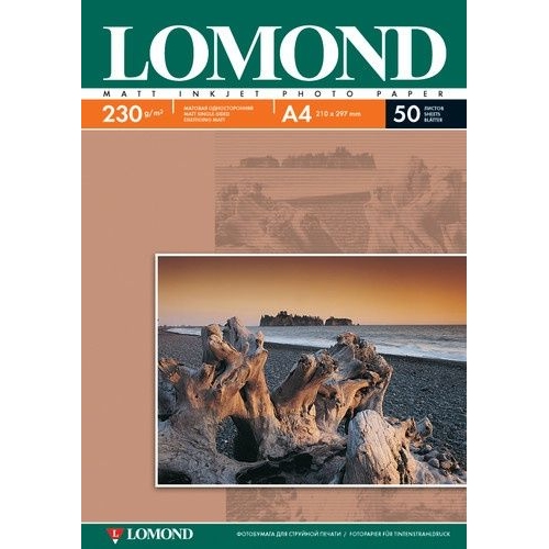Купить Бумага Lomond A4 230г/м2 50л.,матовая (0102016) в интернет-магазине Ravta – самая низкая цена