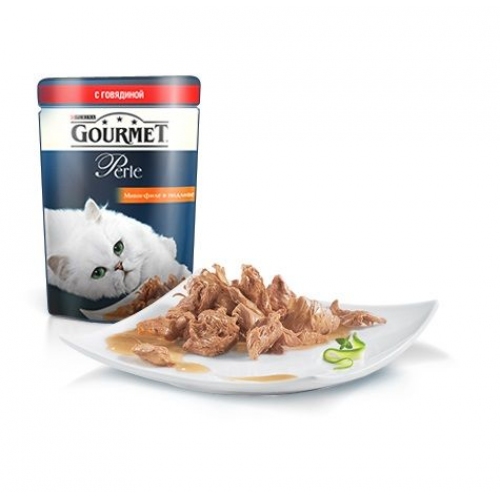 Купить Консервы GOURMET Pearl консервы для кошек, говядина 85г в интернет-магазине Ravta – самая низкая цена