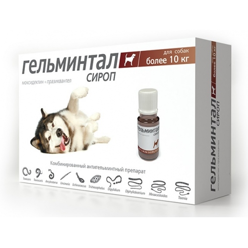 Купить Рольф Клуб E202 Гельминтал сироп д/собак более 10кг 10мл в интернет-магазине Ravta – самая низкая цена