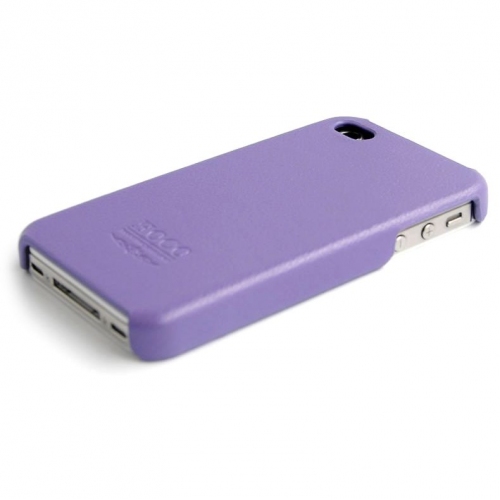 Купить Кожаный чехол-накладка HOCO Duke back cover case для iPhone 4/4s (фиолетовый) в интернет-магазине Ravta – самая низкая цена