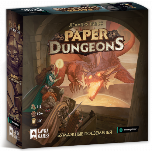 Купить Настольная игра "Бумажные подземелья"(Paper Dungeons) (Lavka)  в интернет-магазине Ravta – самая низкая цена