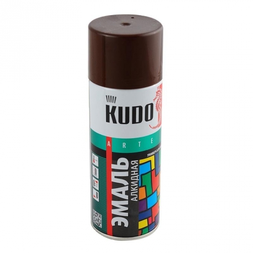 Купить Эмаль аэрозольная универсальная KUDO арт.(KU-1012) коричневая (0,52л) в интернет-магазине Ravta – самая низкая цена