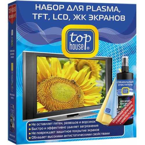 Купить Набор для PLASMA, TFT, LCD, ЖК экранов TOP HOUSE 391596 в интернет-магазине Ravta – самая низкая цена