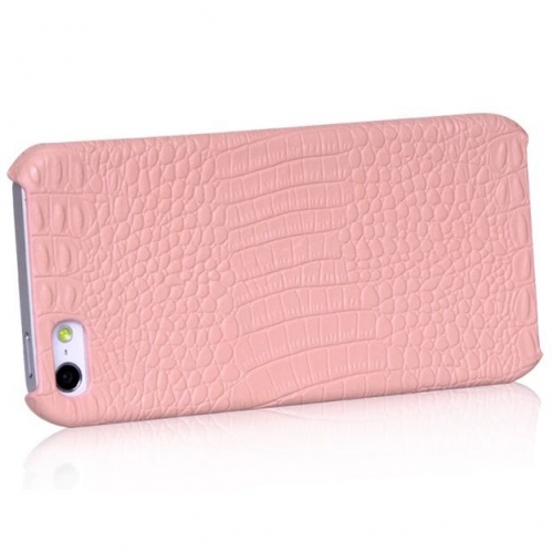 Купить Кожаный чехол-накладка Borofone Crocodile leather back cover case для iPhone 5 (нежно-розовый) в интернет-магазине Ravta – самая низкая цена