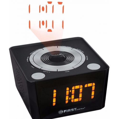 Купить Радиочасы FIRST FA-2421-5 Black 1.8 LED оранжевый, FM, в интернет-магазине Ravta – самая низкая цена