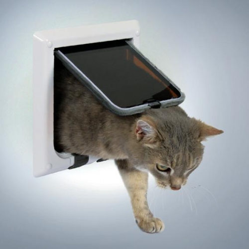 Купить Дверца TRIXIE для кошки 16,5х17,4 см, белая, с 4-мя функциями в интернет-магазине Ravta – самая низкая цена