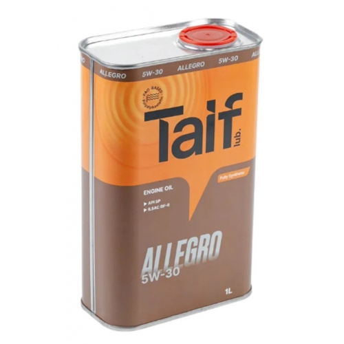 Купить Масло моторное TAIF Allegro 5W-30 1л синтетическое в интернет-магазине Ravta – самая низкая цена