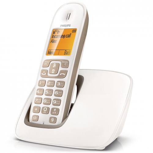 Купить Телефон DECT Philips CD2901N (белый/мокко) в интернет-магазине Ravta – самая низкая цена