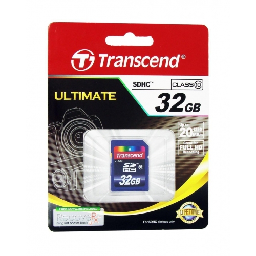 Купить Карта памяти Transcend SDHC Card 32GB Class10 (TS32GSDHC10) в интернет-магазине Ravta – самая низкая цена