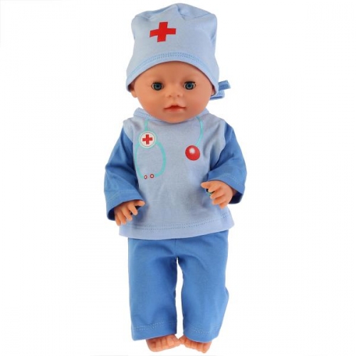 Купить Карапуз. Одежда для кукол 40-42см. костюм доктора, в пакете. арт.OTF-1901DOC-RU в интернет-магазине Ravta – самая низкая цена