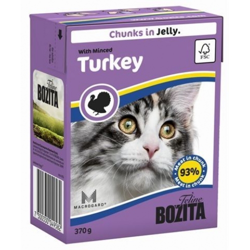 Купить Консервы Бозита для кошек кусочки в желе Рубленая Индейка 370г в интернет-магазине Ravta – самая низкая цена