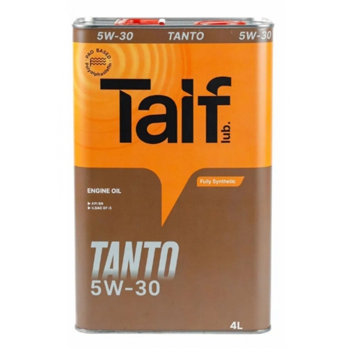 Купить TAIF TANTO 5W-30, 4L. (PAO). Масло моторное. в интернет-магазине Ravta – самая низкая цена