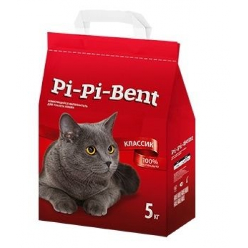 Купить Комкующийся наполнитель Pi-Pi-Bent "Классик" (пакет), 5кг в интернет-магазине Ravta – самая низкая цена