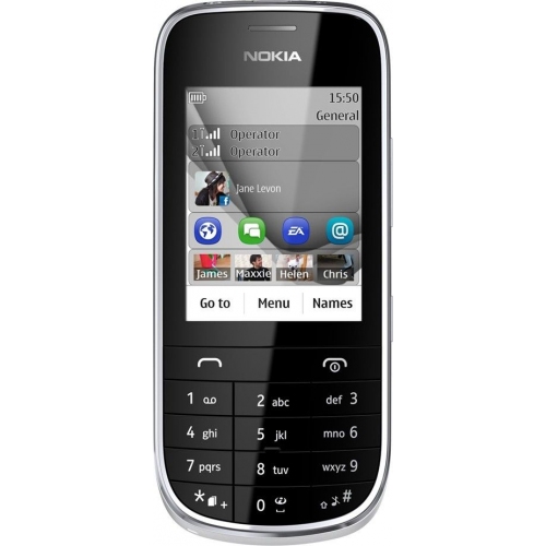 Купить Мобильный телефон Nokia Asha 202 (черный) в интернет-магазине Ravta – самая низкая цена