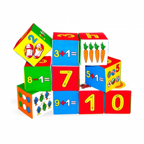 Купить Кубики МЯКИШИ 177 Умная математика в интернет-магазине Ravta – самая низкая цена
