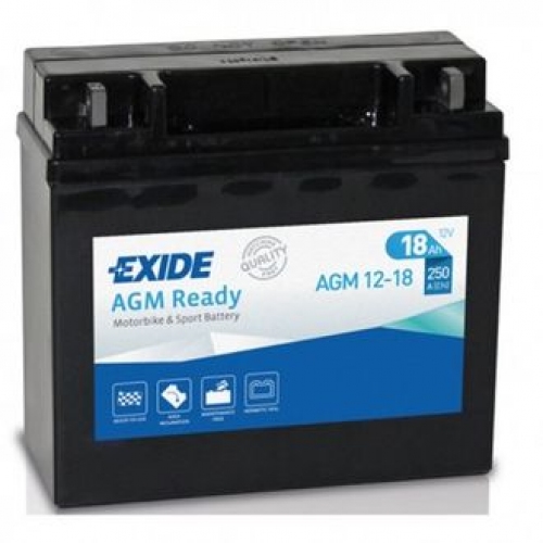 Купить Мото аккумулятор EXIDE AGM12-18 18Ah 250A в интернет-магазине Ravta – самая низкая цена