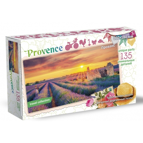 Купить Фигурный деревянный пазл "Travel collection" Прованс, Франция" арт.8284 в интернет-магазине Ravta – самая низкая цена