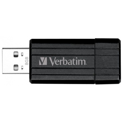 Купить Карта памяти Verbatim 8Gb PinStripe 49062 USB2.0 черный в интернет-магазине Ravta – самая низкая цена
