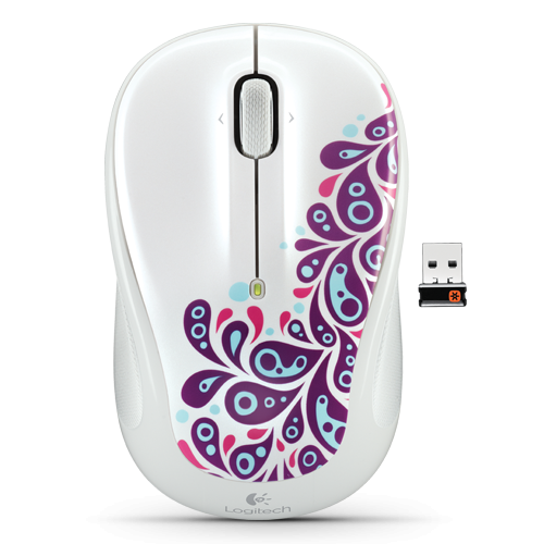 Купить Мышь Logitech Wireless Mouse M325 (белый Пейсли) в интернет-магазине Ravta – самая низкая цена
