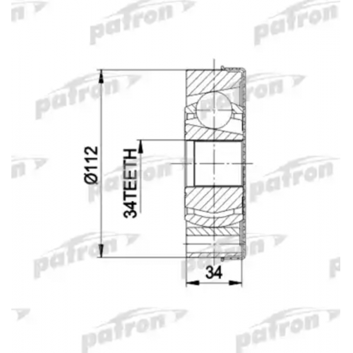 Купить pcv5034 PATRON Шарнирный комплект, приводной вал в интернет-магазине Ravta – самая низкая цена