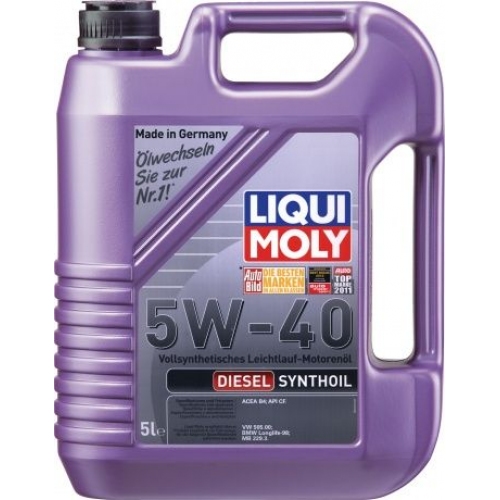 Купить Масло Liqui Moly Diesel Synthoil 5W 40 (5л) в интернет-магазине Ravta – самая низкая цена