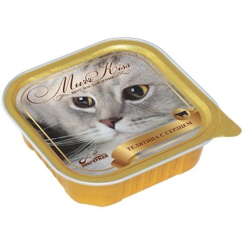 Купить Консервы Зоогурман для кошек "МуррКисс"  Телятина с сердцем 100г в интернет-магазине Ravta – самая низкая цена