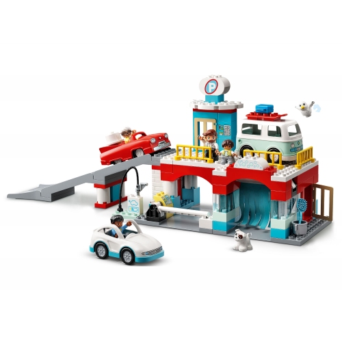 Купить LEGO. Конструктор 10948 "Duplo Parking garage and car" (Гараж и автомойка) в интернет-магазине Ravta – самая низкая цена